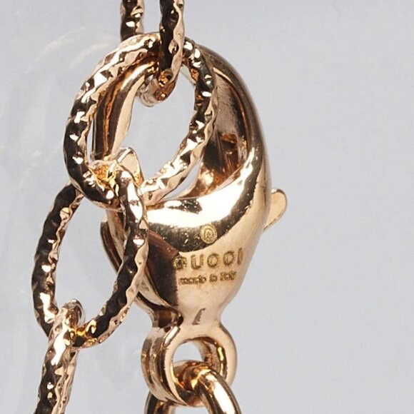 Gucci Crystal Embellished and Faux Pearl Logo Necklace - Picture 6 of 8